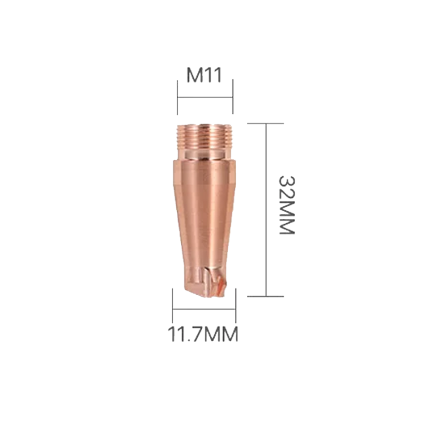 Сопло для лазерной сварки L=32 мм М11 тип "E" с подачей проволоки